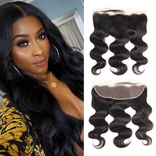 Body Wave Brazilian Human Remy Hair   13" * 4" Frontal